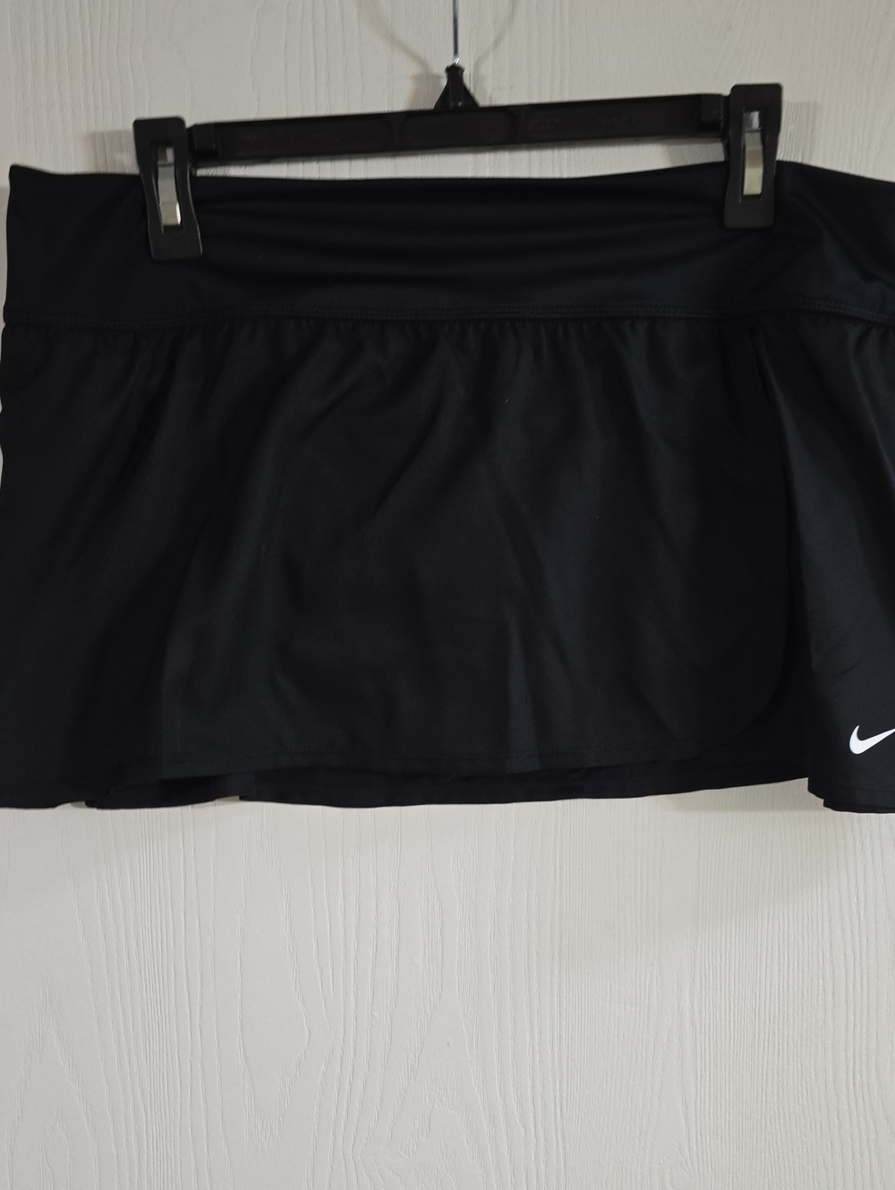Nike Black Women's Athletic Skort with White Swoosh